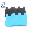 most welcome customized silicone card holder for mobile phone with 3m sticker